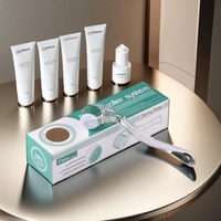 Rouleau Derma DRS 192 aiguilles économique avec poignée transparente en PC – Soin manuel de la peau – Améliore la texture de la peau – Livré avec un étui de rangement