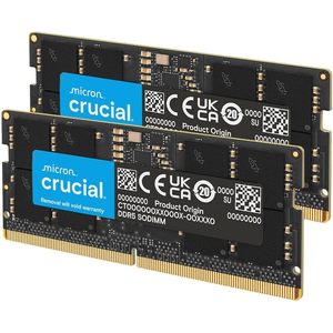 Kit de RAM Crucial 32 Go DDR5 5600 MHz pour ordinateur portable SODIMM - Product Image 1