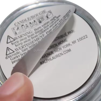 Étiquettes BOPP circulaires double couche de qualité supérieure, autocollants personnalisés imperméables et détachables pour pots cosmétiques
