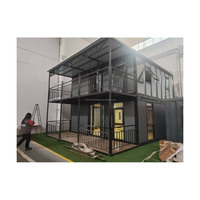 Maison portable extensible à double aile avec salle de bain