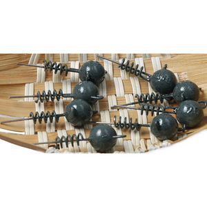 Plomos de pesca tipo bola de 5g, 7g, 10g, 15g, 20g, 25g, 30g, 50g, con diseño de resorte antienredos y rosca para pesca con señuelos. - Product Image 2