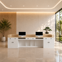 Panneau lumineux LED moderne et minimaliste, peint, écologique, multifonctionnel, pour comptoir de réception, personnalisable pour instituts de beauté