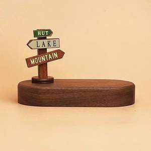 Support <span class=keywords><strong>de</strong></span> carte en bois <span class=keywords><strong>de</strong></span> <span class=keywords><strong>noyer</strong></span> nord-américain <span class=keywords><strong>de</strong></span> haute qualité, base sculptée et gravée, multifonctionnel, cadeau d'art <span class=keywords><strong>de</strong></span> collection pour la maison - Product Image 1