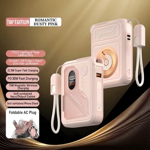 <span class=keywords><strong>Batterie</strong></span> <span class=keywords><strong>externe</strong></span> magnétique 3-en-1 personnalisée 22,5 W en PVC avec <span class=keywords><strong>batterie</strong></span> au lithium polymère 20000 mAh, câble de charge rapide, prise portable pour mobile - Product Image 6