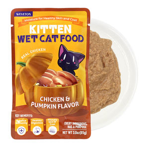Venta al por mayor ecológico personalizado gato comida húmeda bolsa Oem comida húmeda gato tratar aperitivos - Product Image 3