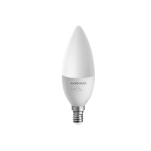 Akko Sao 6500K/3000K 5W E14/E27 C37 Bóng Đèn Cao Lugen Điều Khiển Ic <span class=keywords><strong>LED</strong></span> AC 90 80 Trong Nhà <span class=keywords><strong>LED</strong></span> Chiếu Sáng Kho E14 <span class=keywords><strong>LED</strong></span> Bóng Đèn <span class=keywords><strong>800</strong></span> Lumen - Product Image 2
