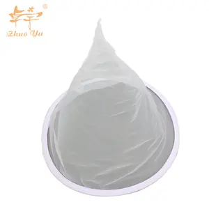 Honey Flow Filter Mesh Nylon Cone-shape Beekeeping Strainer Fiber Bee Net Purifier Beekeeper Bees Equipment Liquid Filter 1 YEAR