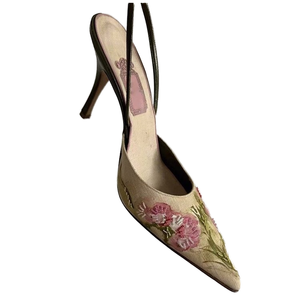 Décolleté Retro tacco alto da <span class=keywords><strong>donna</strong></span> nuove scarpe ricamate a punta con collezione Joker stile repubblica cinese - Product Image 1