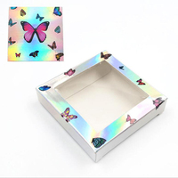 Boîte d'emballage de faux cils vision, étui carré en papier coloré, livraison gratuite