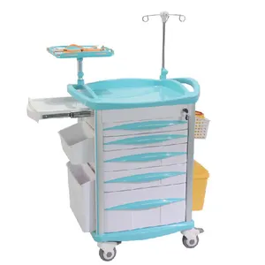 China Supply Emergency Trolley ABS Emergency Treatment Trolley For Sale