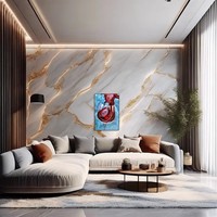 Vente en gros de verres à vin modernes en aluminium, décoration murale en métal, décoration intérieure, Fujian Yihui Arts LB 996