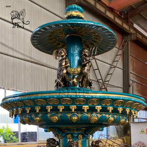 BLVE al aire libre famoso francés La Fontaine Des Fleuves fuentes cuadradas Metal dios griego gran bronce jardín fuente de agua - Product Image 2