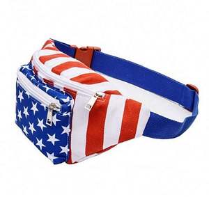 Échantillon gratuit best-seller Sac de taille ajustable imprimé personnalisé Sac banane de sport Sac avec fermeture éclair - Product Image 2