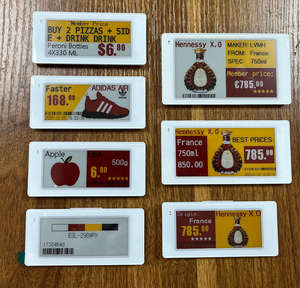 Solución de Etiquetas Electrónicas para Estantes de 2.4 GHz, Etiquetas de Tinta Electrónica de 2.9 Pulgadas, Pantalla de Papel Electrónico, Etiqueta de Precio Digital para Tiendas, Etiqueta ESL con Wifi - Product Image 1