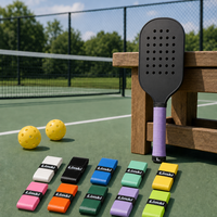 Sangle de poignée de raquette de padel douce, absorbante, collante et confortable avec coussin pour l'entraînement au padel