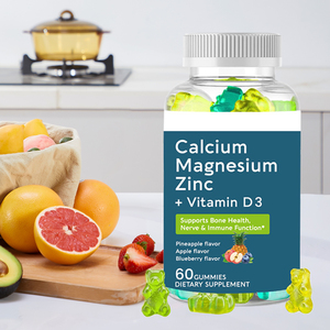 Gummies molles Hezong pour femmes, <span class=keywords><strong>calcium</strong></span>, magnésium, zinc, vitamine D3, 60 unités, soutient la santé des os, la fonction nerveuse, l'immunité, l'énergie, le sommeil - Product Image 6