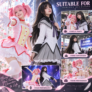 Popular ropa de Anime <span class=keywords><strong>Puella</strong></span> Magi Madoka Magica de dibujos animados traje Kaname Madoka vestido Lolita - Product Image 3