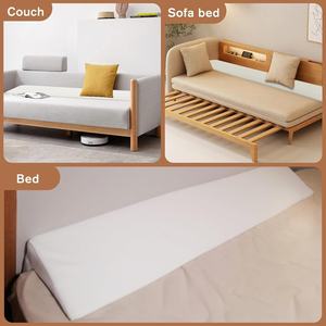 Almohada de cuña de cama de 1,6 pulgadas tamaño King, cojín Lumbar con cremallera lavable extraíble para relleno de huecos para cabecero, sofá cama - Product Image 6