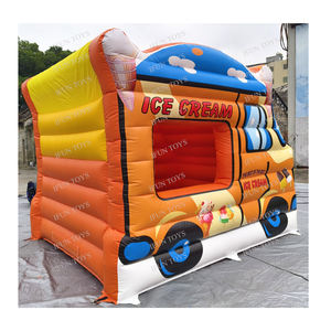 Carrito de Helados Inflable Gigante para Eventos, Puesto de Comida Portátil, Puesto de Comida Inflable con Temática de Carnaval para Alquiler en Fiestas - Product Image 2