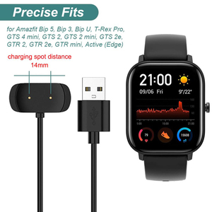 Cable de Carga Magnético USB de 1M para Reloj Inteligente, Compatible con <span class=keywords><strong>Amazfit</strong></span> T-Rex Pro/Bip5/Bip3/Bip <span class=keywords><strong>U</strong></span> Pro/GTS 4 Mini - Product Image 5