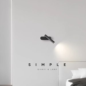 โคมไฟติดผนังหมุนได้ สีดำ ทองแดงทั้งหมด สไตล์มินิมอล โมเดิร์น ดีไซน์หรูหรา สไตล์นอร์ดิก สำหรับห้องนอนข้างเตียง - Product Image 3