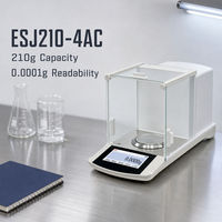 Balance de laboratoire analytique ESJ210-4AC, balance numérique, 210 g, 0,0001 g, écran tactile, balance de précision