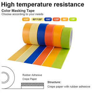 Cinta de papel crepé para pintar autos UJANG, varios anchos opcionales, cinta de enmascarar <span class=keywords><strong>automotriz</strong></span> para detalles de automóviles. - Product Image 5