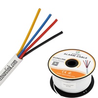 Cable de alarma de seguridad de señal multinúcleo de 4 núcleos de 100m 22AWG 24AWG BC TC CCA del fabricante PVC en espiral sin blindaje 22AWG PVC