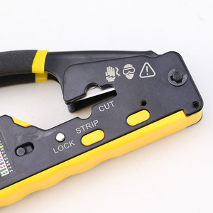 Multi-functional 6P 8P Network Cable Crimping Tool With Wire Stripping Cutting And Through Hole For Network Cable - Product Image 3
