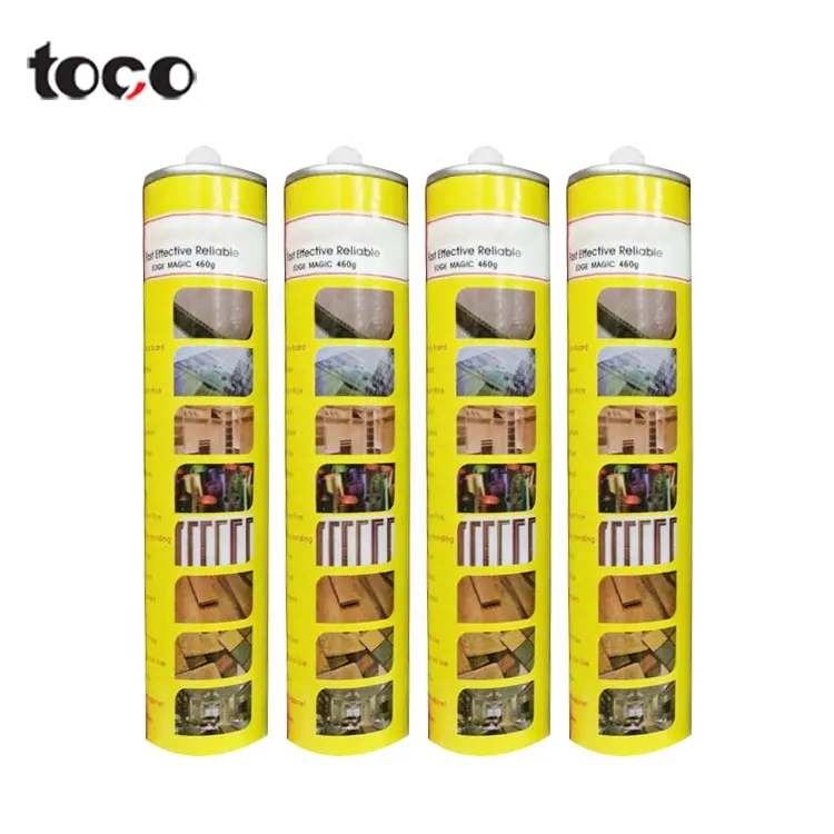 TOCO परिदृश्य Drywall या लकड़ी गोंद उत्पादों त्वरित सूखी सिलिकॉन सीलेंट पर कोई अधिक तरल नाखून रसोई सिंक