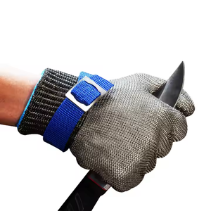 سكين جزار لتقطيع اللحم من شبكة أسلاك الفولاذ من Gujia من المستوى 5 من الدرجة الغذائية ، تقطيع شرائح سمك للمطبخ - Product Image 1