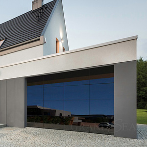 Porte de <span class=keywords><strong>garage</strong></span> en verre trempé au design moderne, 16 x 7, portes de <span class=keywords><strong>garage</strong></span> sectionnelles automatiques en aluminium à vendre - Product Image 5