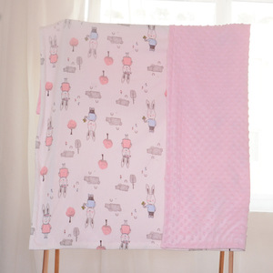 Vente en gros, 100% Polyester, imprimé personnalisé, couverture en molleton de Minky pour bébé, couverture pour nouveau-né - Product Image 4