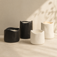 AIKUN - Fabrication d'étiquettes personnalisées - Vente directe d'usine - Bougie parfumée en cire de soja naturelle faite à la main - Céramique - Pour les cadeaux de mariage