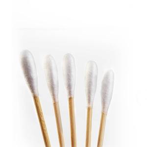 Écouvillons médicaux transfrontaliers en coton, 6 pieds, en bambou, à pointe ronde, stériles, pour nettoyage et tests, 100 paquets par boîte - Product Image 4