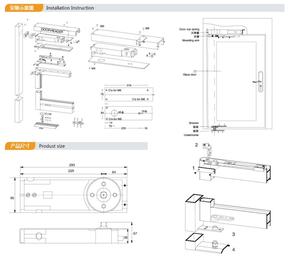 <span class=keywords><strong>Chiudiporta</strong></span> a Molla Premium Everstrong ST-K01 a Due Sezioni con Velocità Regolabile, Ideale per Porte in Legno - Product Image 5