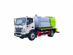รถดูดสิ่งปฏิกูลแรงดันสูง FOTON 4X2 ขนาด 12 ลูกบาศก์เมตร, ระยะฐานล้อ 3950 มม., เครื่องยนต์ Yuchai 180 แรงม้า, รถดูดทำความสะอาดสิ่งปฏิกูลแบบสุญญากาศสั่งทำพิเศษสำหรับโรงงานส่งออก - Product Image 1