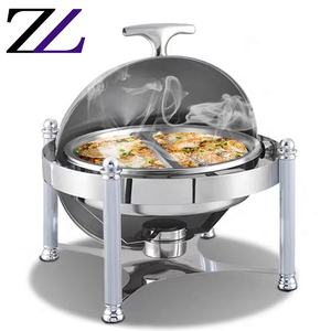 Chauffe-plats professionnels en acier inoxydable, 8 qts, ensemble de plats de service, pour buffet en or, offre spéciale - Product Image 3