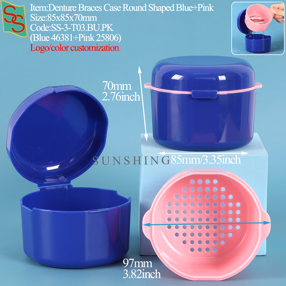 ถาดสีฟ้า+ชมพู