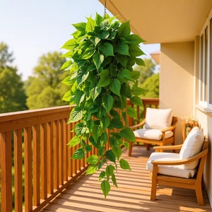 Vignes artificielles de lierre vert 30cm-100cm, plantes suspendues en soie pour la décoration du salon - Product Image 3