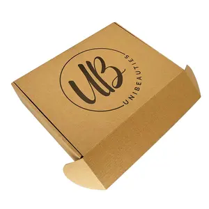 Custom Logo Eco E Flute Corrugated Cardboard Kraft Paper Large Clothes Packaging Shipping Mailer Box