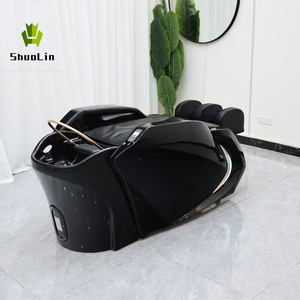 Cama de Lujo Eléctrica 4D para Spa Capilar y Corporal, Sillón Moderno de Lavado de Cabello con Masaje y Champú para Salón de Belleza y Barbería de Alta Densidad - Product Image 1