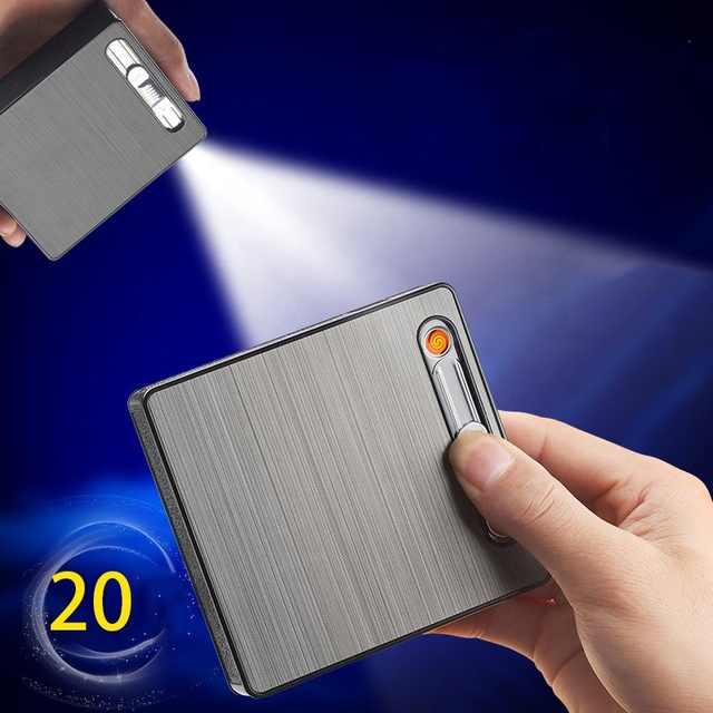 20pcs Rechargeable Electronic Cigarette Lighter Classic Style Durable Plastic Case with Heating Coil Custom Logo