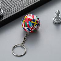 Souvenir de football portable pour supporters : symbole national, ballon, porte-clés léger, décorations de poche, cadeaux promotionnels pour matchs sportifs