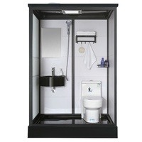 Ensembles de Blocs Sanitaires Modulaires Portables Complets en Plastique avec Douche et Toilettes Combinées