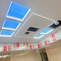 Plafonnier LED encastré 600x600 80W Tuya Smart IP44 moderne, simulant la lumière du soleil pour la maison et le bureau