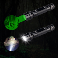 Lampe de poche blanche SYQT avec combo de visée laser à point rouge vert pour accessoires de chasse