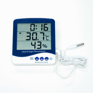 Termómetro e Higrómetro Digital para Interiores y Exteriores KH-SH110 con Medidor de Humedad, Instrumentos de Medición de Temperatura - Product Image 1