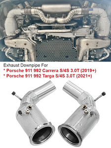 SYPES para PORSCHE <span class=keywords><strong>911</strong></span> <span class=keywords><strong>992</strong></span> 3.0T 2019-2024, Tubo de Escape de Acero Inoxidable con Aislamiento, Protector de Calor para Tubo de Escape, Alta Calidad - Product Image 3