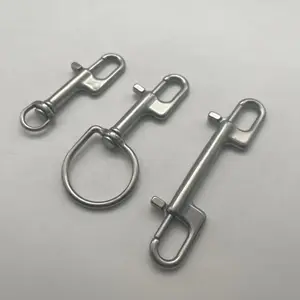 Stainless Snap Hook Scuba Diving Accessories Top Quality 65-115mm Stainless Steel Double End Bolt Snap Hook Carabiner Clip